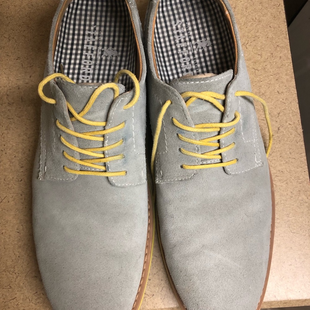 Men’s Stafford suede oxfords in gray size 11
